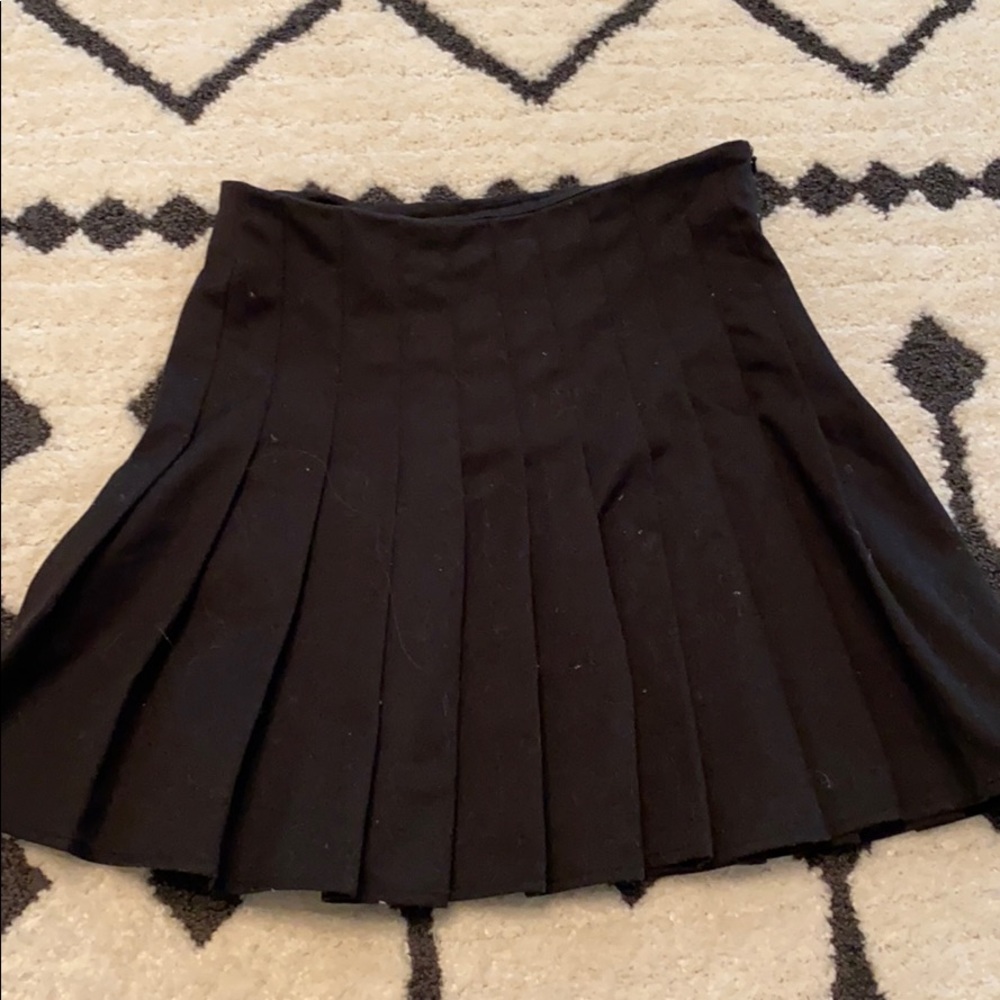 Brandy Black Pleated Skirt